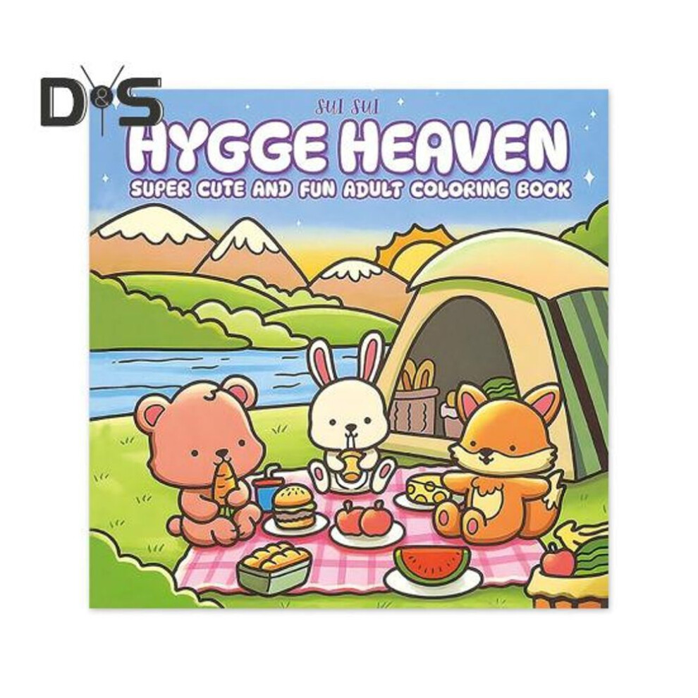 (as the picture, A) Coloring Book For Kids And Adults Cartoon Animal Characters Coloring Book With Simple And Big Design For Stress Relief Relaxation