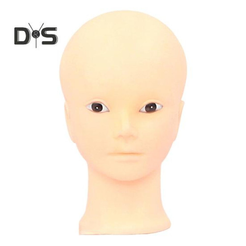 (as the picture, B) Professional Female Mannequin Head for Makeup Practice Bald Manikin Head with Good Display Effect for Makeup Training Eyelash Extensions And Wig