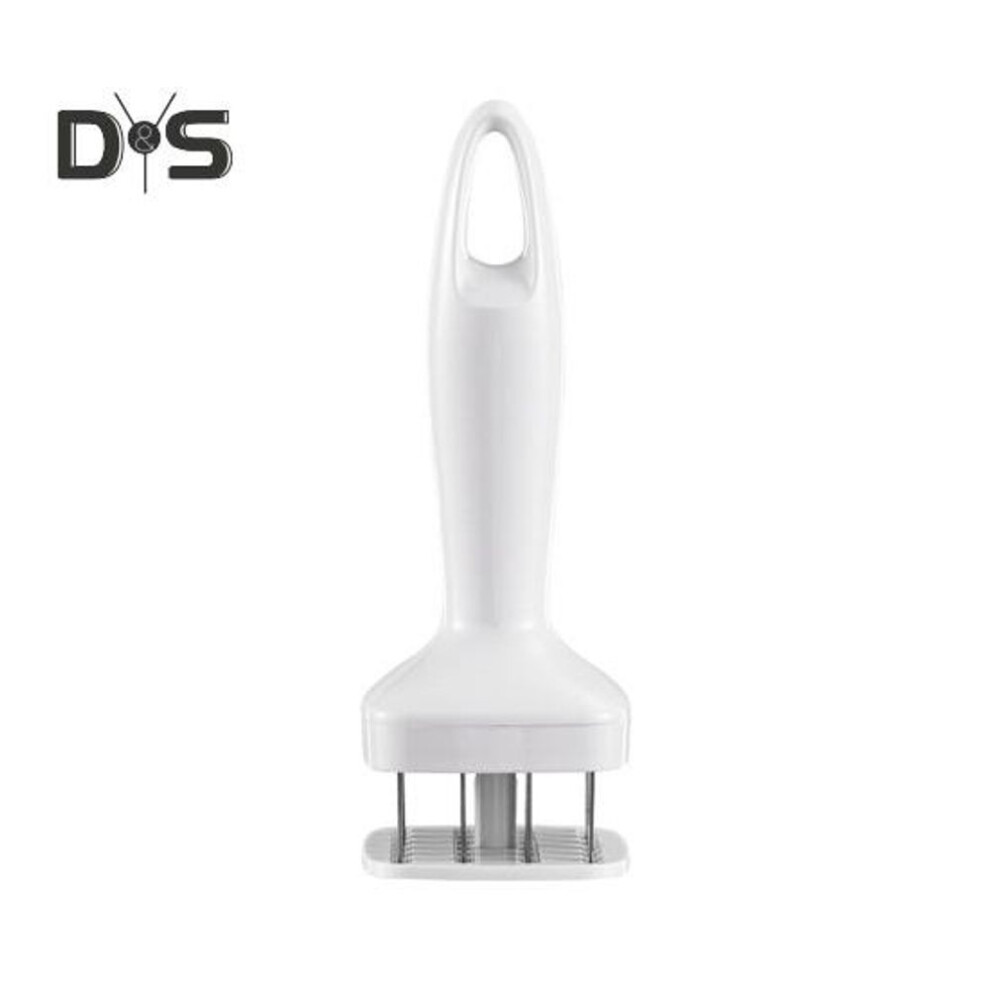 (white) Stainless Steel Meat Tenderizer Tool 24 Blades For Beef Chicken Steak Pork Kitchen Meat Hammer For Tenderizing