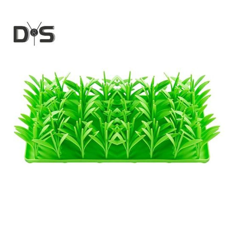 Silicone Grass Mat Slow Feeding Mat Silicone Grass Snuffle Feeding Mat For Indoor Cats Anti-slip Dog Feeding Mat Interactive Toy Pet Treat Lick Mat