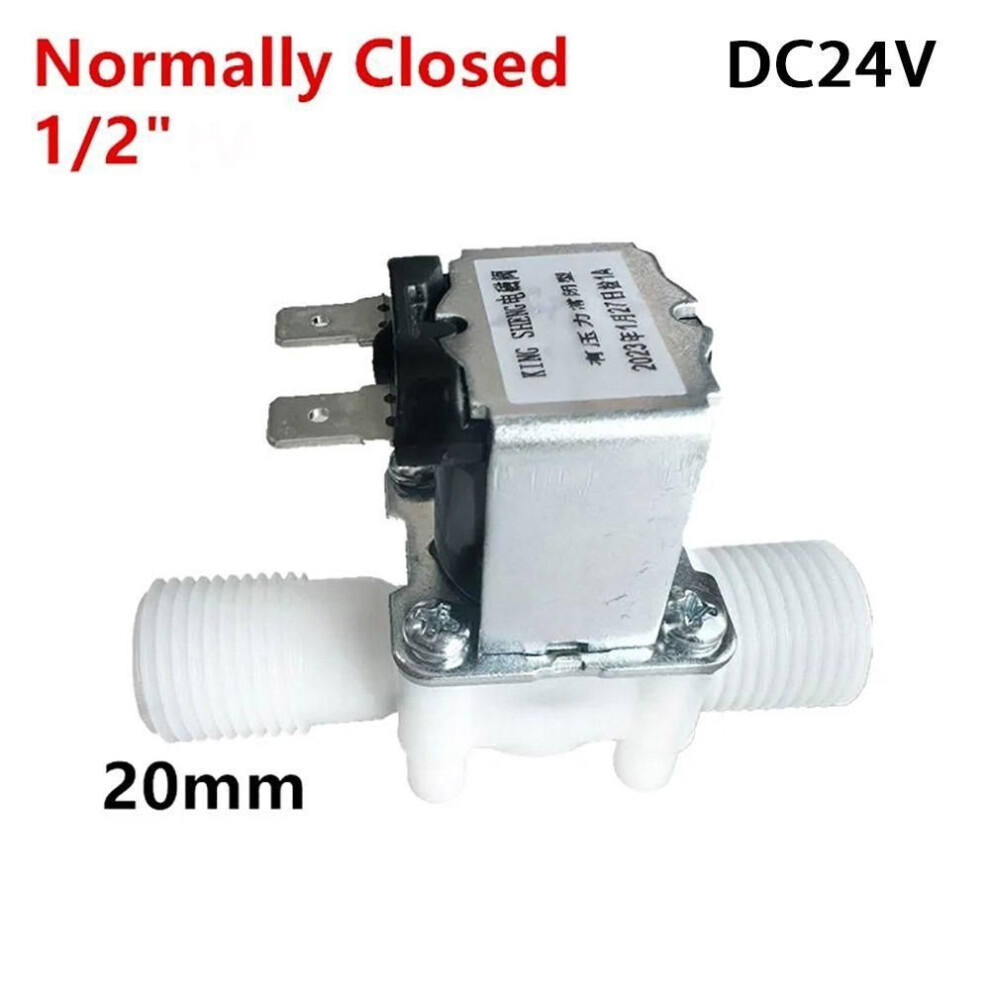 (1/2 DC24V) 1pcs Dc12v 24v Ac220v Solenoid Valve Normally Closed Pneumatic Pressure Controller Switch