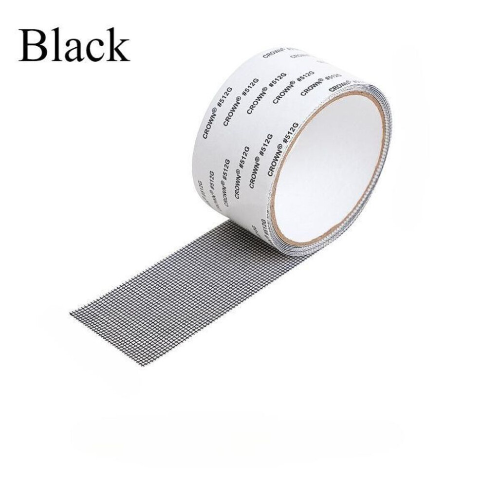 (black, 1PC) Self-adhesive Window Screen Mosquito Net Repair Tape Patch Covering Up Holes Mesh Sticker Anti-mosquito Window Door Subsidy Tape