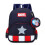 (Navy Blue Captain America) America And Captain Sofia Cartoon Children Backpack 1