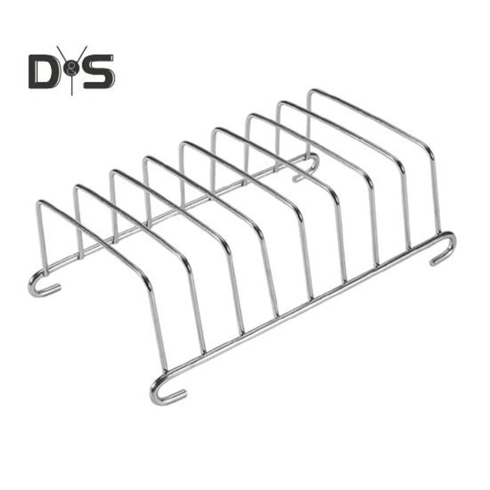 Stainless Steel Bread Rack 8-slot Toast Holder For Air Fryer Rectangle Toast Rack For Kitchen Rust-proof Bread Cooling Rack Multipurpose Toast Stand