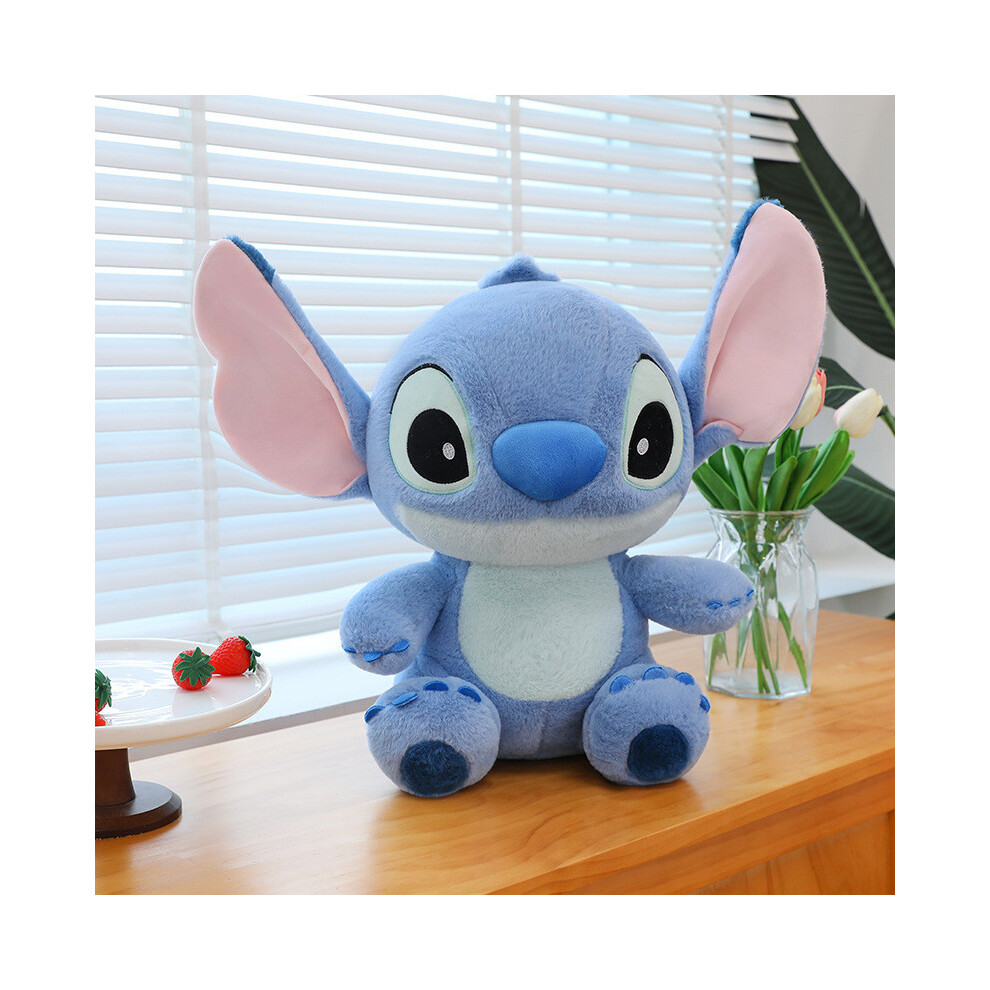 (Blue) Stitch Plush Toy With Pp Cotton Filling Stuffed Doll For Kids Cartoon Gifts Blue