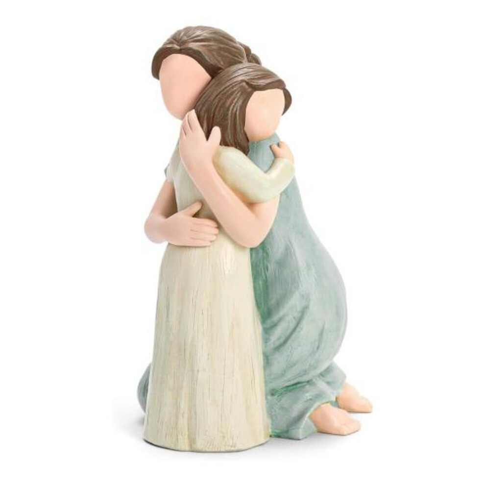 Mother Daughter Figurine Resin Mother Daughter Hugging Statue Birthday Mother's Day Gift For Bedroom Living Room Decor