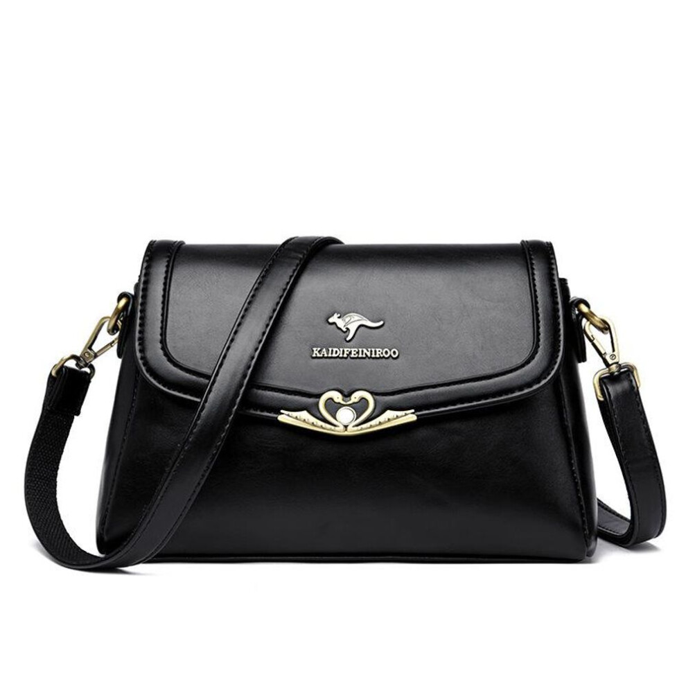 (black) Women's Bag Middle-aged Women's Bag Fashion Crossbody Bag Women's Large Capacity Shoulder Bag