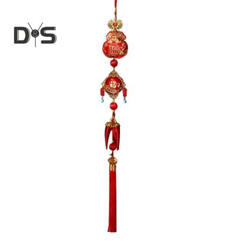(as the picture, D) Chinese New Year Decoration Spring Festival Red Lucky Hanging Tassel Pendant 2025 Year Of The Snake Ornament For Home Car Window Decor
