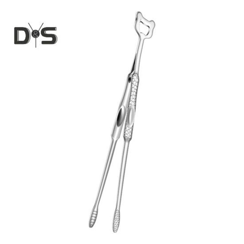 (as the picture, A) Stainless Steel Bbq Tongs Food Tweezers Cooking Grill Tool With Extended Handle For Steak Meat Bread Non-slip Grip Kitchen Tweezers For Cooking