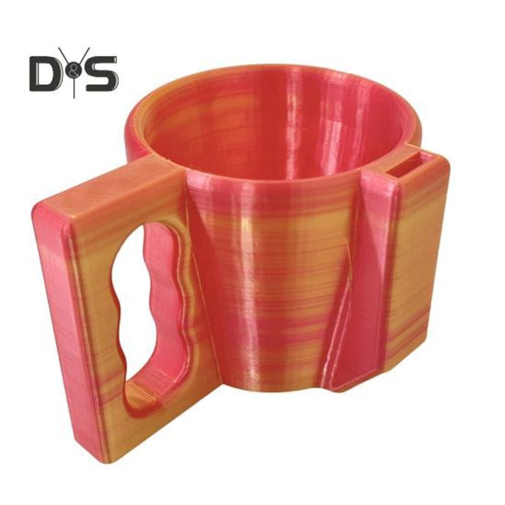 (red,golden) Ice Cream Pint Holder With Handle & Scoop Slot Easy Removal Ice Cream Cup Holder Large Capacity Pint Pack Ice Cream Container Dessert Cup Stand