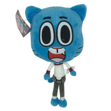 (Blue)984" De Verbazingwekkende Wereld Van Gumball Darwin Knuffel Speelgoed Zacht Knuffel Cadeau Voor Kinderen