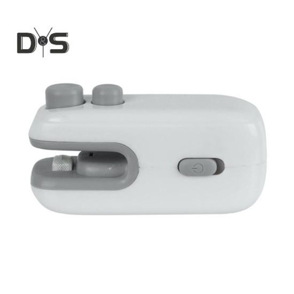 (white) Mini Bag Sealer And Cutter Usb Rechargeable Heat Seal Tool For Snacks Vegetables Portable Handheld Food Sealer Machine
