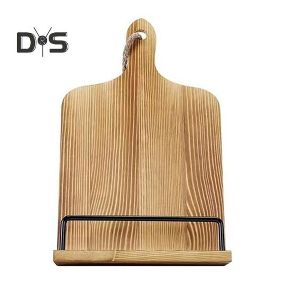 Cookbook Stand Wooden Recipe Book Holder Height Adjustable Non-slip Design Desktop Cookbook Holder Stand