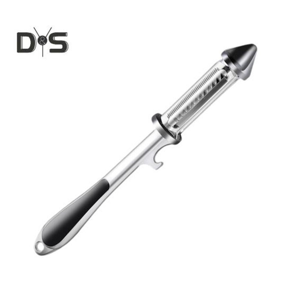 (as the picture, B) Potato Peeler Stainless Steel 5-in-1 Multi-functional Fruit And Vegetable Cutter Slicer Grater Shredder Scraper Kitchen Gadgets for Carrots Cucumbers