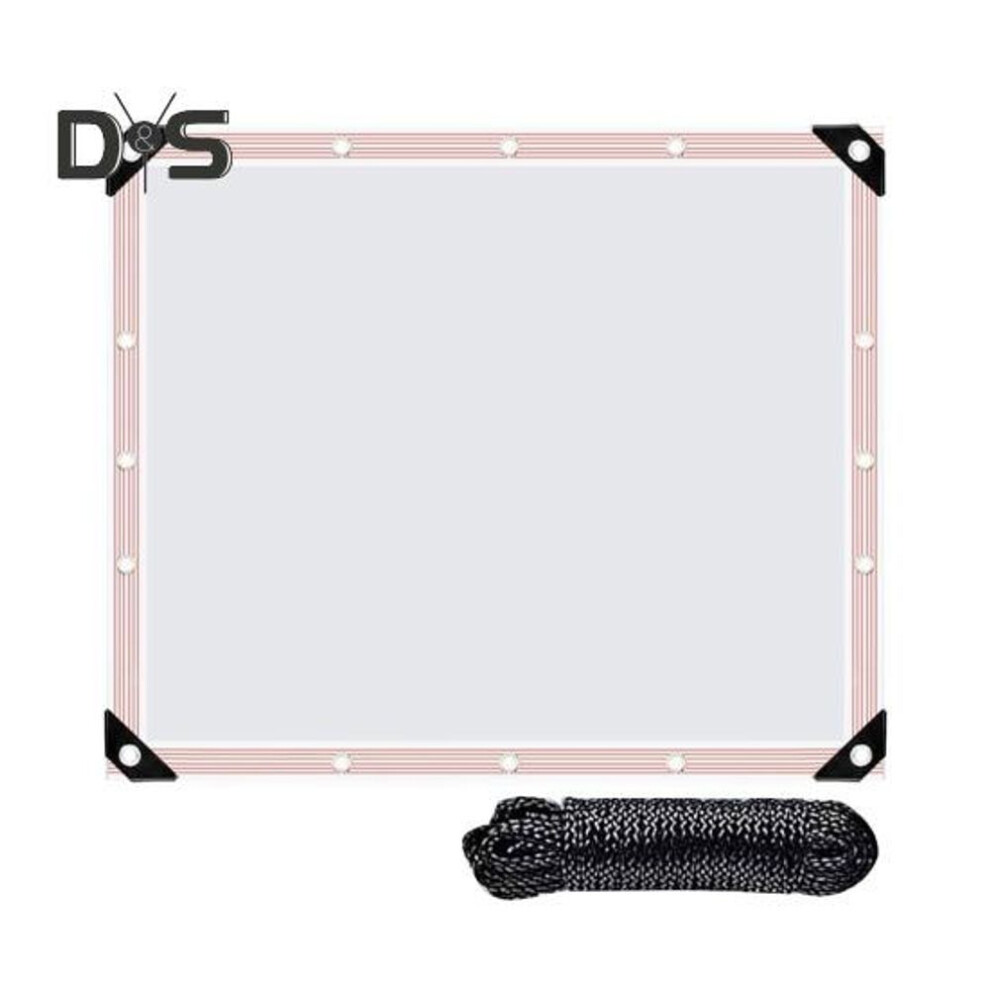 (as the picture, D) Clear Tarpaulin Waterproof Garden Tarp Outdoor Rainproof Covering All-weather Tarp with Rope for Patio Henhouse Canopy