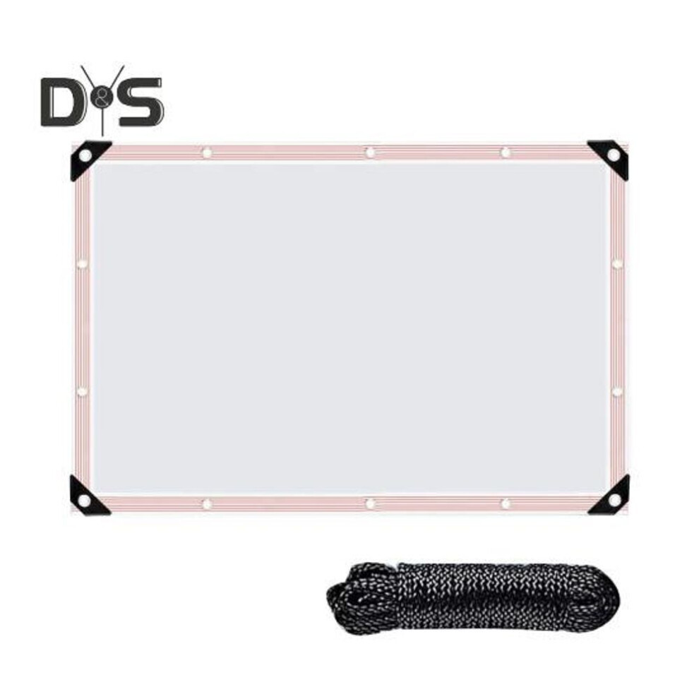 (as the picture, A) Clear Tarpaulin Waterproof Garden Tarp Outdoor Rainproof Covering All-weather Tarp with Rope for Patio Henhouse Canopy
