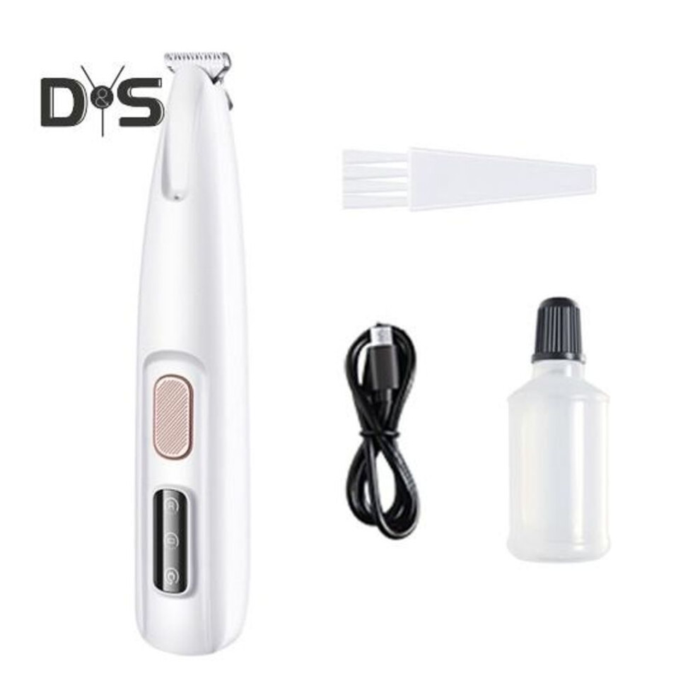 (B, As The Picture) Dog Paw Trimmer With Led 3-In-1 Electric Dog Hair Grooming Clipper Low Noise Cordless Rechargeable Pet Shaver For Paws Ears Light