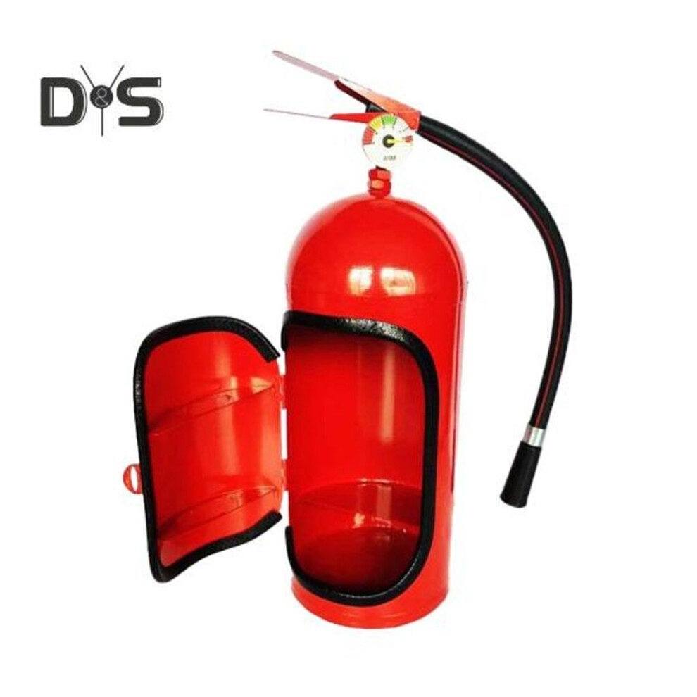 (as the picture, C) Mini Extinguisher Wine Box Metal Bar Hidden Liquor Cabinet Simulation Extinguisher Drinks Cabinet Gift For Boyfriend Father Brother
