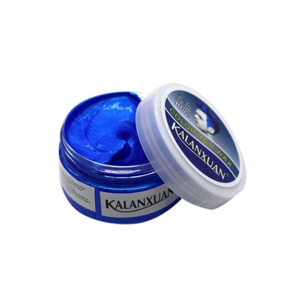 (blue) Martini Temporary Color Dye Mud Salon Hair Wax Cream Styling Modeling Pomade