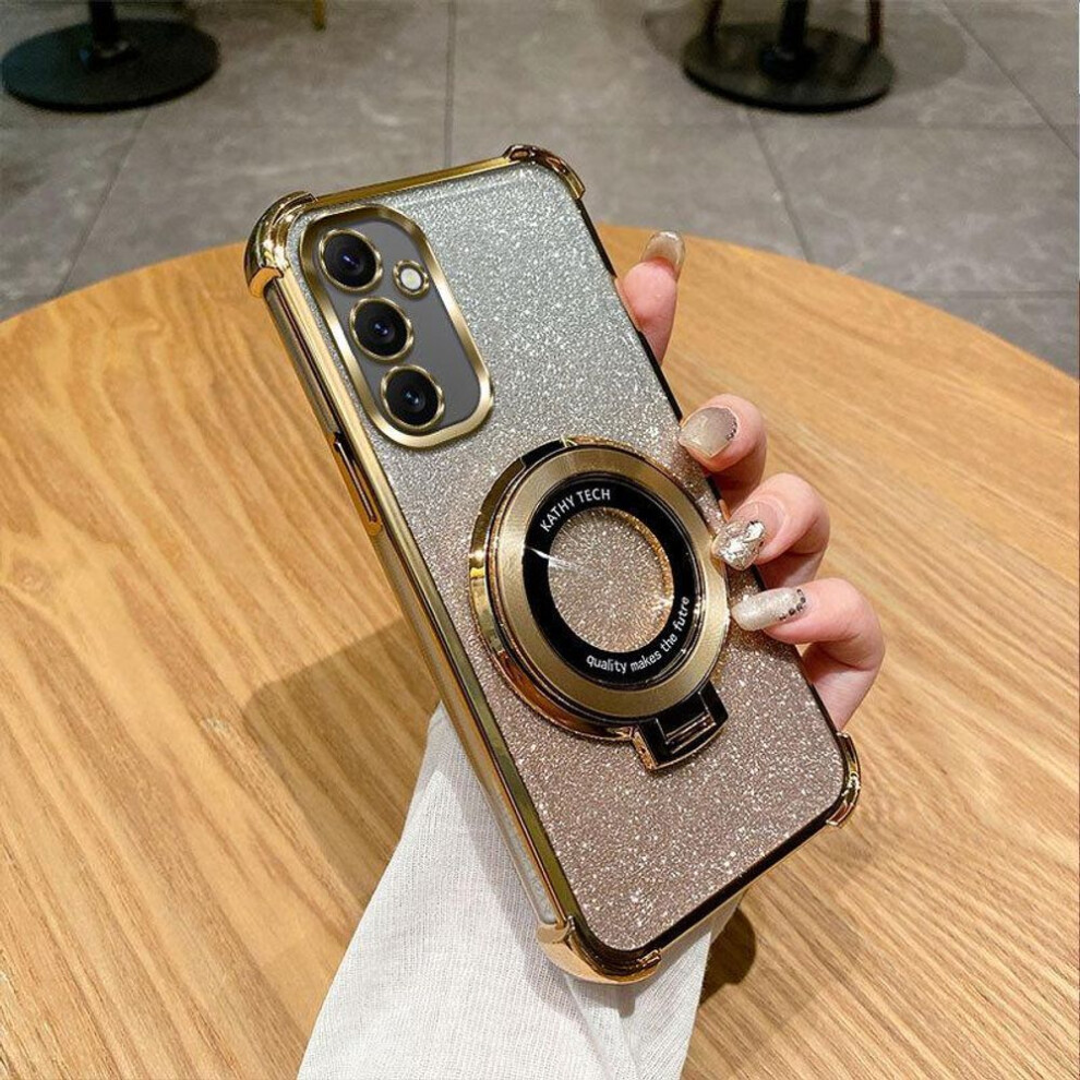 (golden, for Samsung Galaxy A25) Phone Case For Samsung Galaxy A56 A36 A16 A06 A55 A35 A25 A15 A05s Electroplated Plating Tpu Transparent Shockproof Bumper Cover