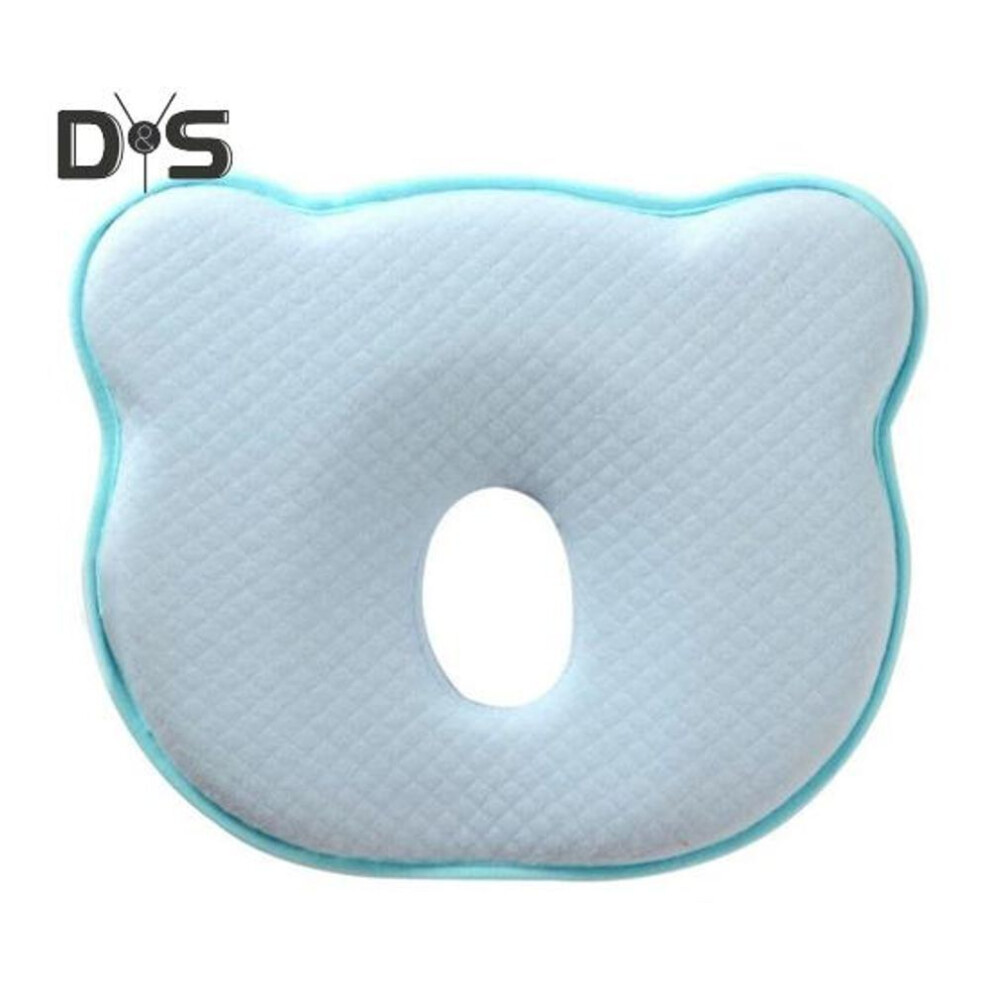 (blue) Infant Sleeping Pillow Slow Bounce Ultra Soft Memory Foam Machine Washable Prevent Flat Head Great Neck And Head Support Newborn Toddler Pillow