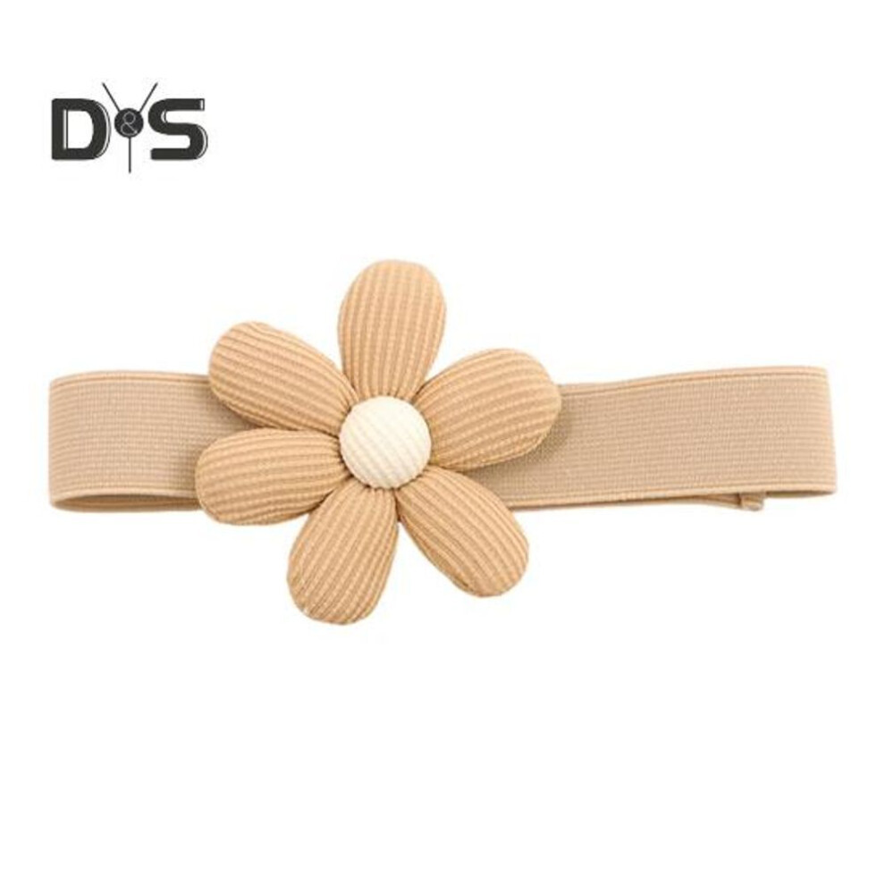 (as the picture, H) Curtain Tie Flower Decor Punch-free Adjustable With Elastic Band And Buttons Anti-slip Curtain Fastener Farmhouse Curtain Decoration Holdbacks