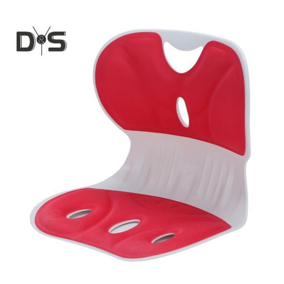 (red) Waist Cushion Ergonomic Back And Lumbar Support For Good Posture Correction And Back Pain Relief Office Chair Back Pad Work Gaming Students Drivers