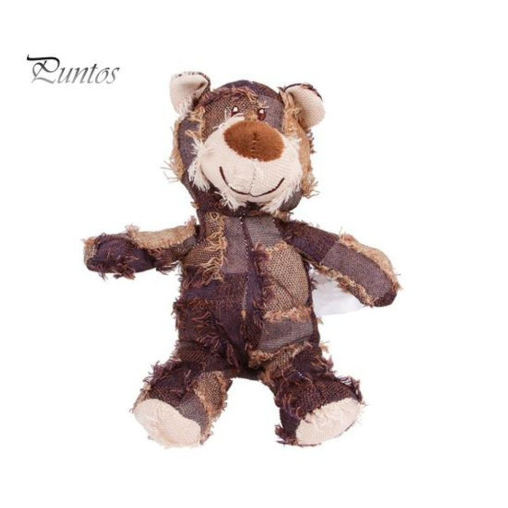 (purple, S) Squeaky Plush Bear Toy Indestructible Bear Dog Toy For Aggressive Chewers Stuffed Interactive Chew Toy Pet Companion For Small Large Dogs