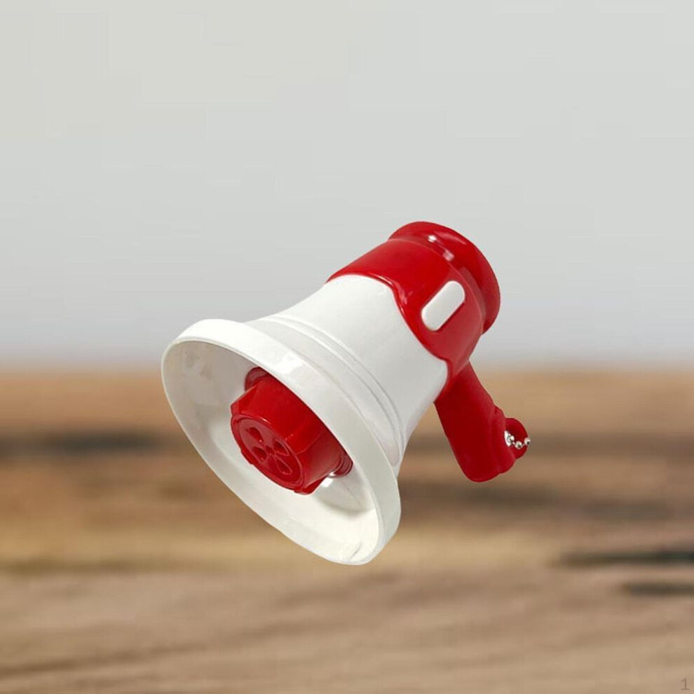 (pink) Mini Megaphone Toy Kids Bullhorn with Record Loudspeaker Voice Amplifier for Event Camping