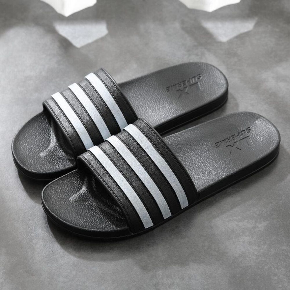 (black, 44-45) Summer Non-slip Slippers: Soft, Cute Bathing Slippers For Women & Men