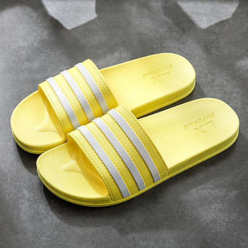 (yellow, 36-37) Summer Non-slip Slippers: Soft, Cute Bathing Slippers For Women & Men