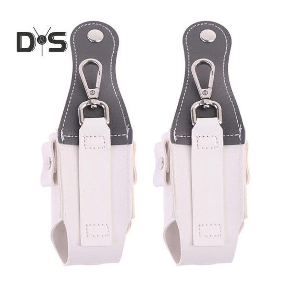 (grey) 2pcs Golf Ball Bags Faux Leather Golf Ball Protection Pouch Outdoor Hanging Keychain Mini Waist Bag For Golf Balls And Tees