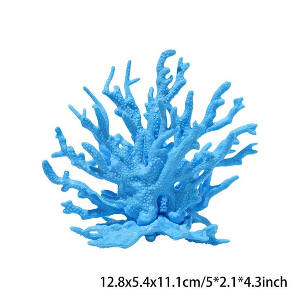 (blue, 12.8*5.4*11.1cm) Coralline Artificial Fish Tank Decorations Aquarium Artificial Pvc Plants Coral Ornaments Aquarium Landscape Aquarium