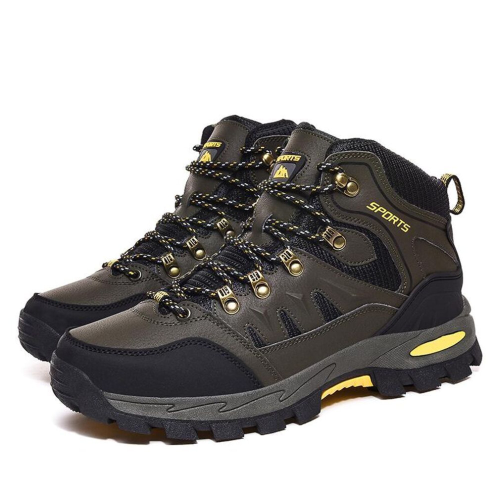 (green, 39) Tuinanle Men's Hiking Boots Non-slip Desert Boot Spring Autumn Outdoor Camping Trekking Shoes
