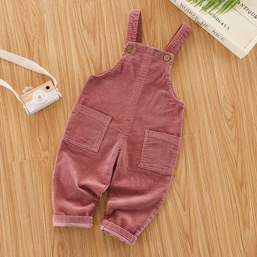 (pink, 100cm) Kids Baby Boy Clothes Clothing Pants Girl Denim Jumper Jeans Overalls Toddler Children Trousers
