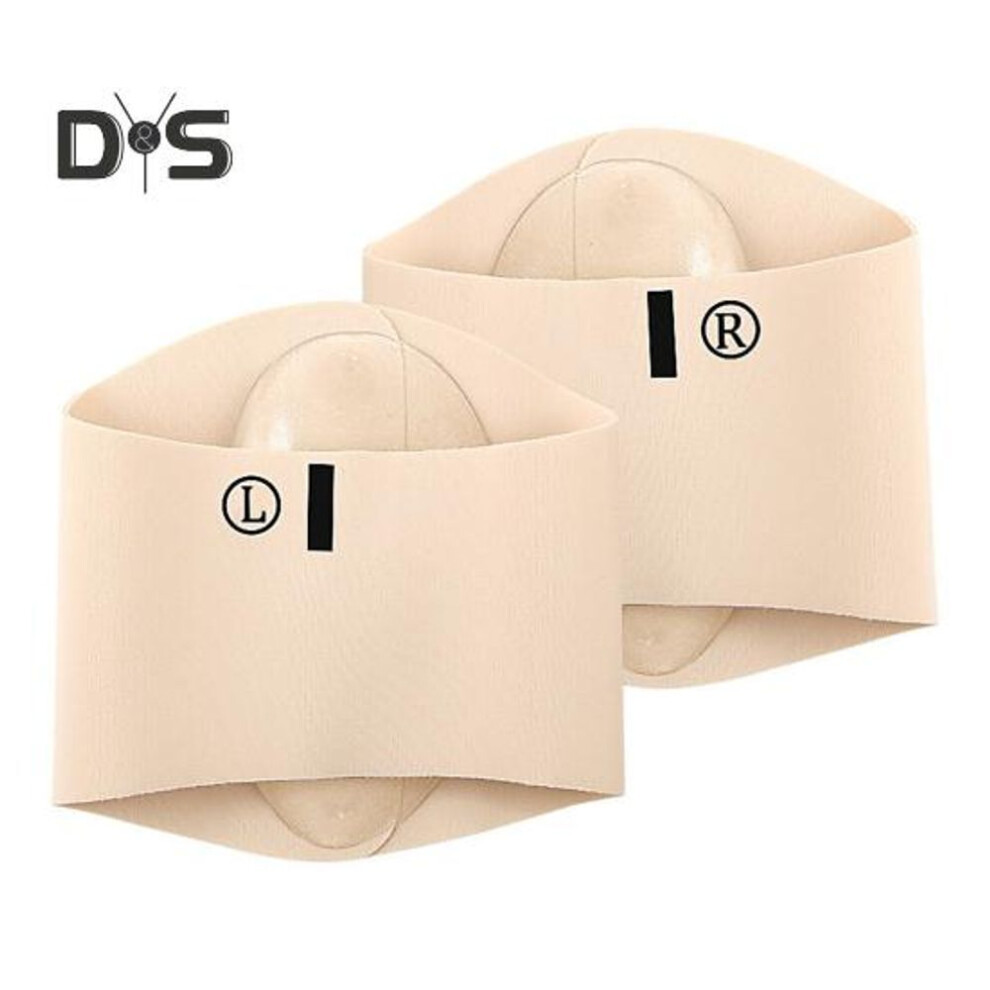 (as the picture, L) 1 Pair Foot Arch Support Brace Flat Feet Fallen Arches Cushioned Wrap Men Women Plantar Fasciitis Pain Relief Orthotic Inserts Compression Sleeve
