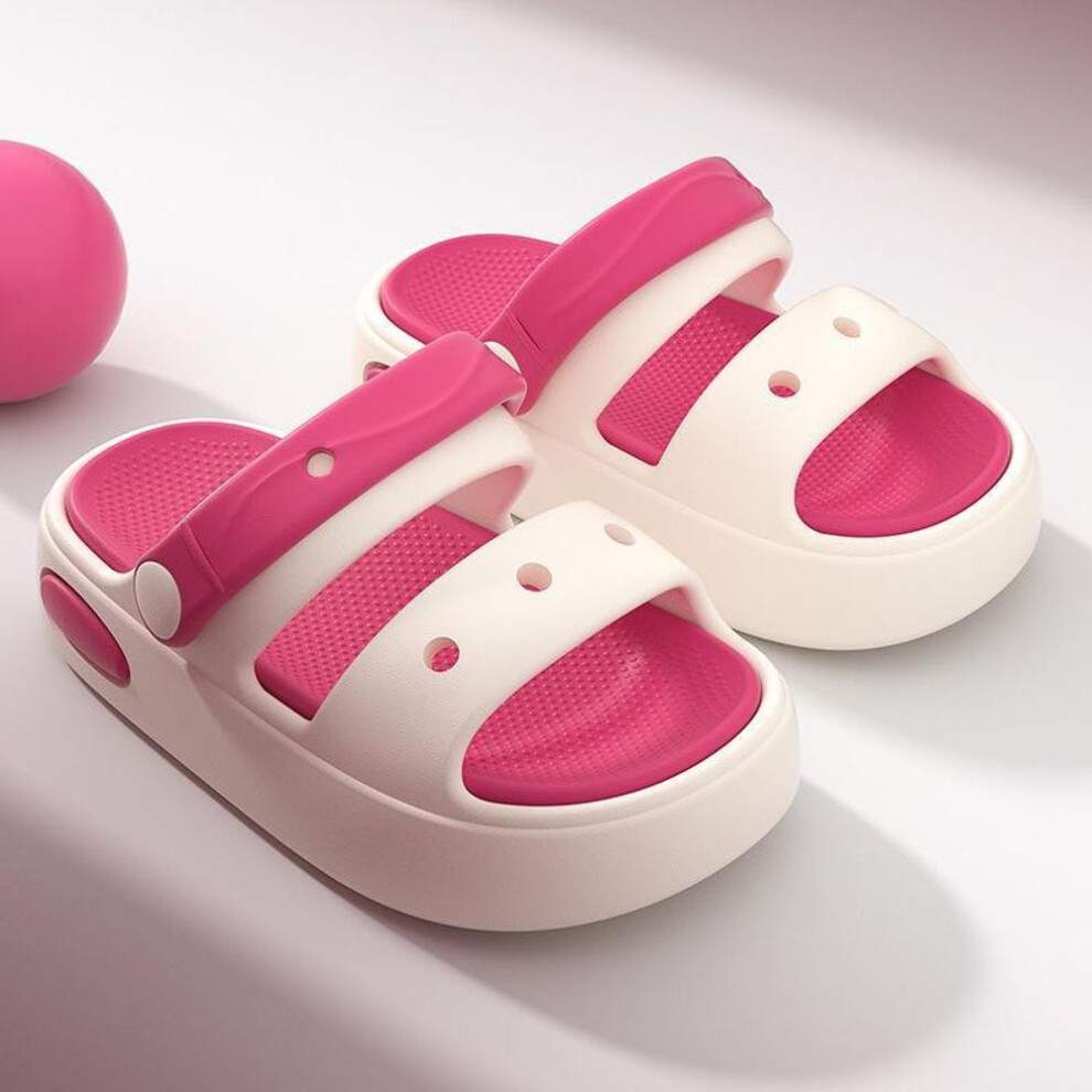 (rose red, 34-35) Eva Summer Children's Sandals & Slippers For Boys And Girls - Soft, Lightweight Kids' Beach Shoes