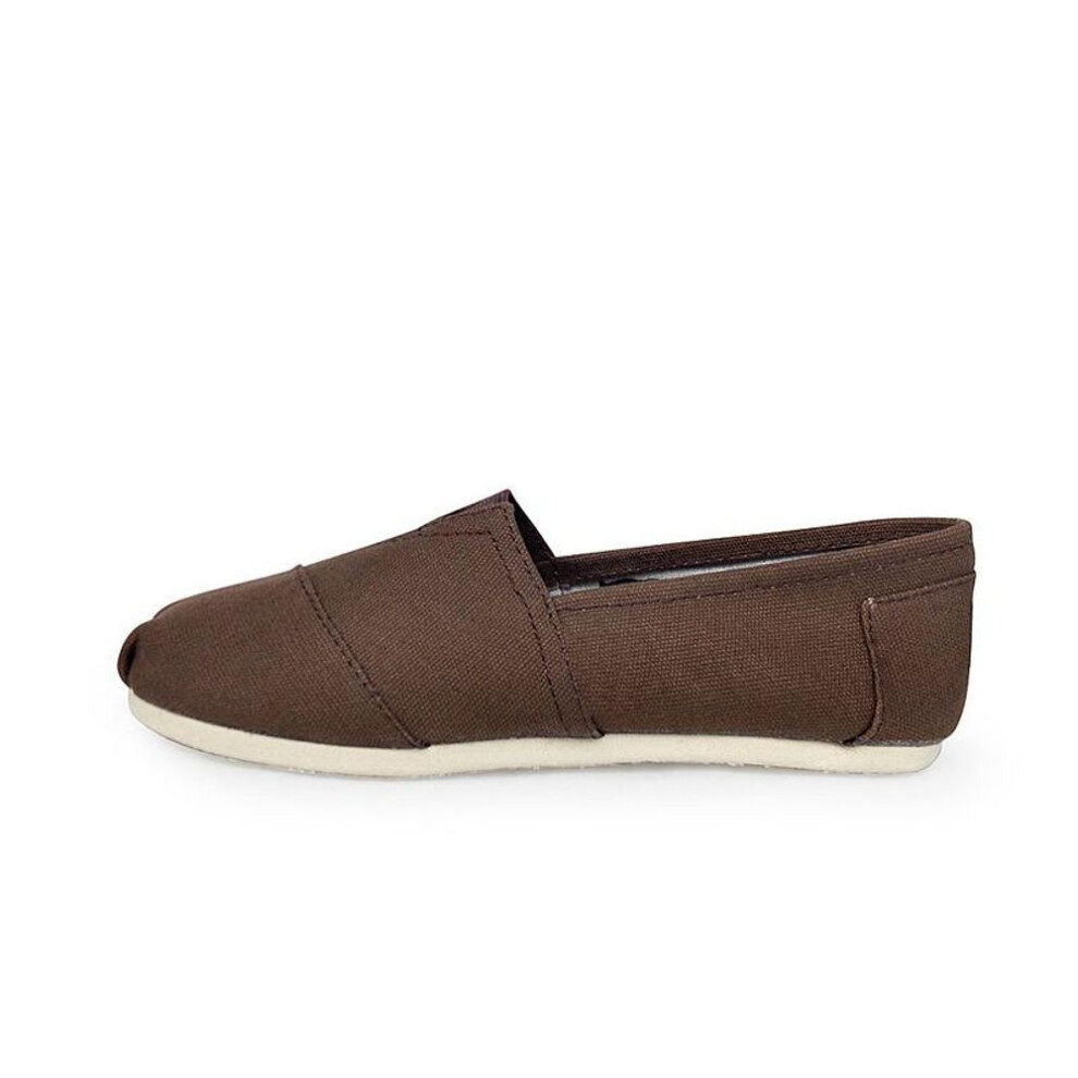 (coffee, 39) Summer Single Shoes Solid Loafers Men Classic Canvas Flats Shoes Women Comfortable Breathable Men Casual Shoes Slip-on Espadrilles