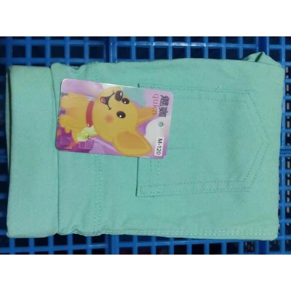 (light green, 120 cm) Girls' Slim Fit Elastic Leggings - Imitation Jeans
