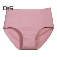 (dark pink, XXL) Women's High-waisted Briefs Soft Full Coverage Cotton Underwear Ladies Seamless Stretch Panties for Daily Wear