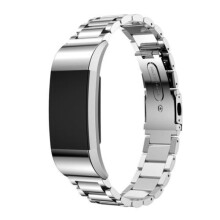 Silbernes Edelstahlarmband Ersatz für Fitbit Charge 2 - Stilvolles, langlebiges Uhrenarmband, einfache Montage