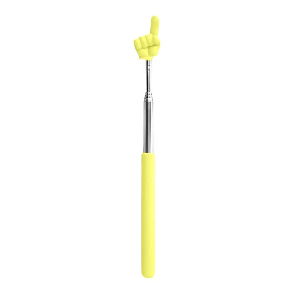 (yellow, One Size) Retractable Teacher Pointers  Classroom Demonstration Sticks  Finger Batons  Early Education Toys  Creative Teaching Props  And Play Toys 1pc/5pcs