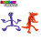 (Purple)Ρολόμπox Rainbow Friends Παιχνιδάκι Φλούντ Παιδικό Δώρο Χριστούγεννα Πορτοκαλί Μωβ 2