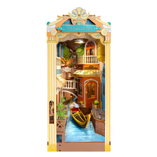 Scaffale in legno Romantic Venice Book Nook