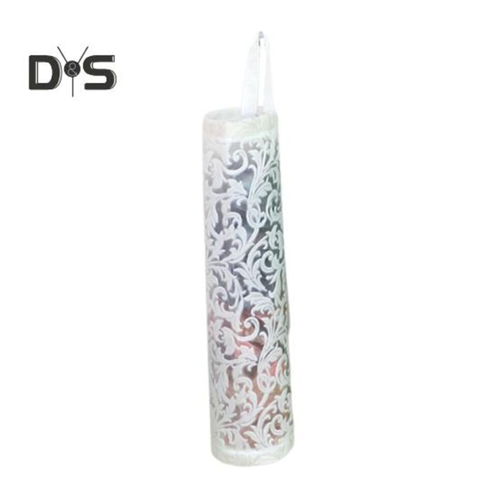 (white) Garbage Bag Holder Storage Organizer Large Capacity Easy To Install Hanging Grocery Trash Garbage Bag Storage Dispenser