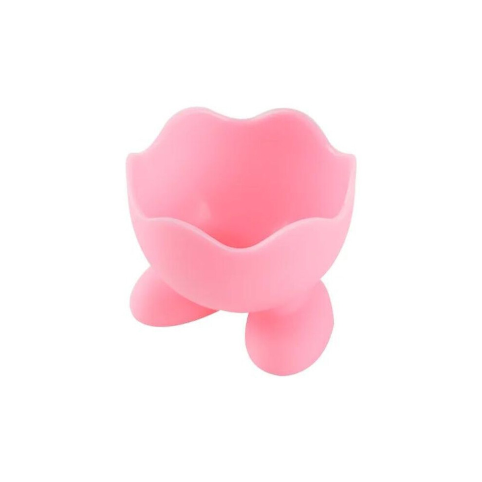 (pink) Silicone Eggcup Holders Drying Egg Storage Rack Food Grade Boiler Egg Poacher Cups Bracket For Kitchen Breakfast Cooking Tools