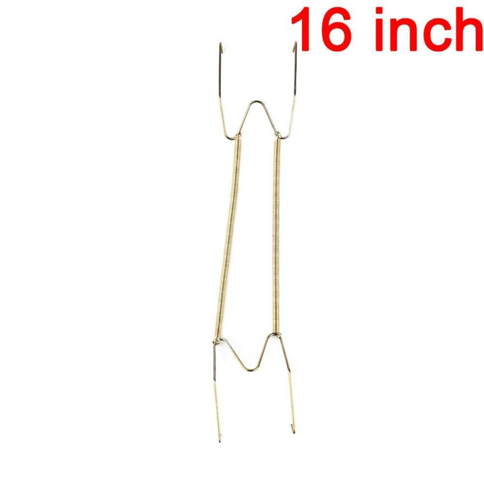 (16 inches) 8" To 16" W Type Artwork Porch Dish Spring Holder Wall Display Plates Hanger Invisible Hook