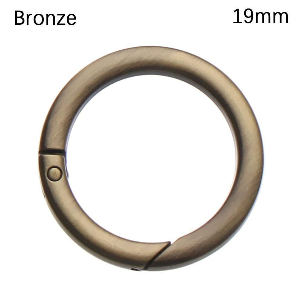 (bronze, 19mm) Zinc Alloy Hooks Carabiner Purses Handbags Bag Belt Buckle Spring O-Ring Buckles Snap Clasp Clip