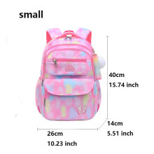(small-Pink) Children Girl Backpack School Bag Pink For Kid Child Teenage Schoolbag Primary Kawaii Cute Waterproof