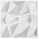Art3d 19,7""""""""x19,7"""""" (12er-Pack) Wandpaneel 3D Pyramide Wei 1